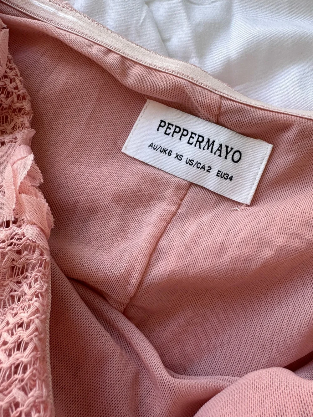 Peppermayo pink mesh 3D rose maxi dress - Picture 8 of 8